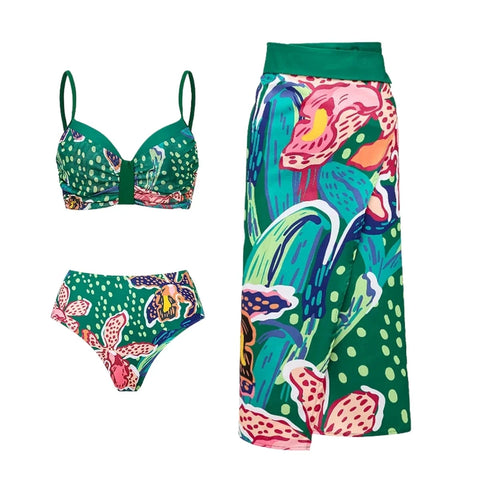 Vibrant Floral One-Piece Swimsuit