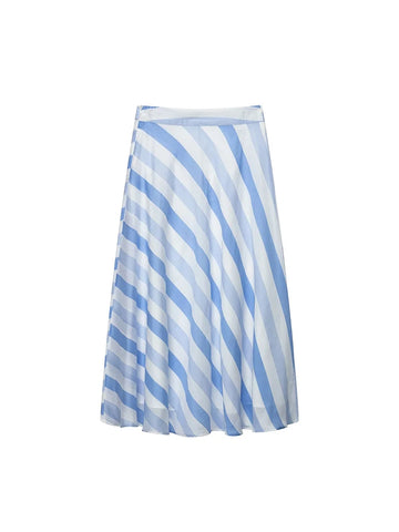 Limitless Striped A-Line Skirt