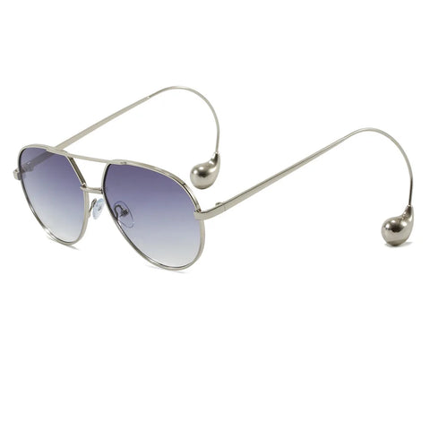Audacious Gold Oversized Sunglasses