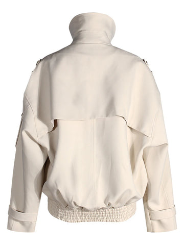 Confident Asymmetrical Button Jacket