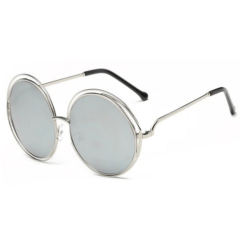 Radiant Gold Round Sunglasses