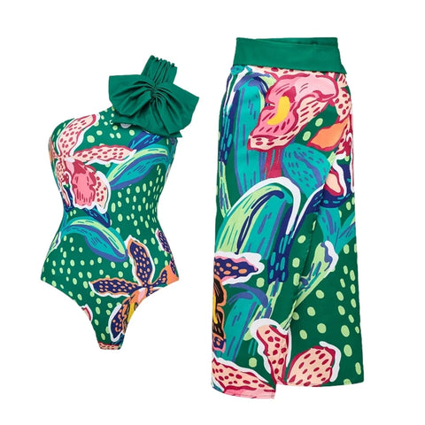 Vibrant Floral One-Piece Swimsuit
