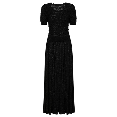 Radiant Pleated Knit Maxi Dress