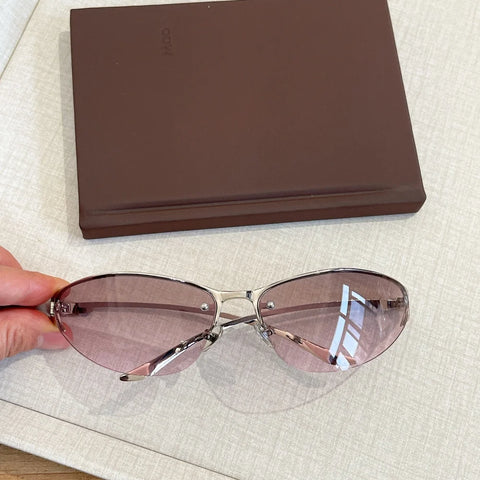 Daring Metal Cat Eye Sunglasses