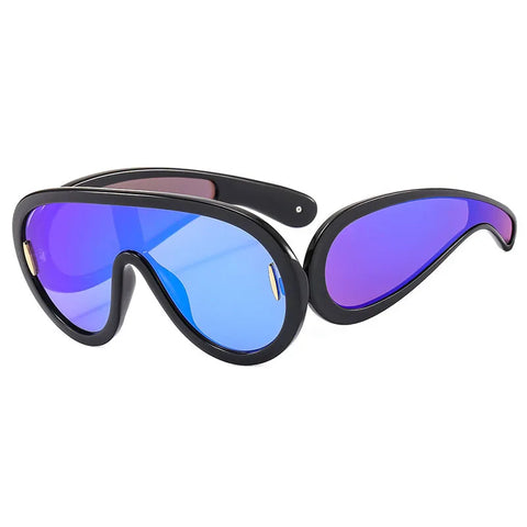 Audacious Oversized Goggle Sunglasses