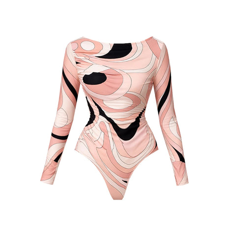Vivacious Swirl Print Two-Piece Swimsuit