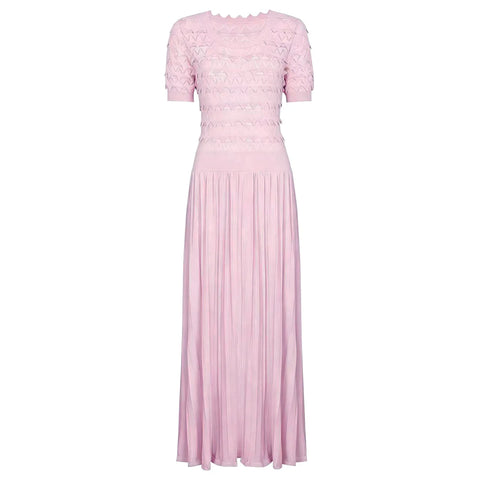 Radiant Pleated Knit Maxi Dress