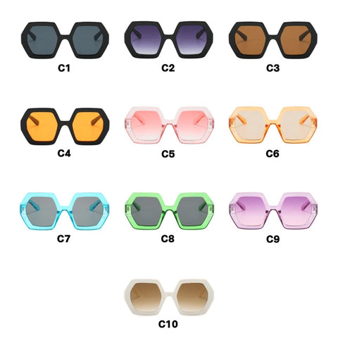 Audacious Irregular Oversized Sunglasses