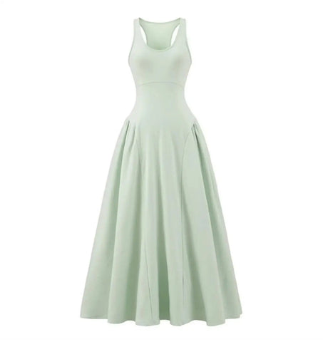 Grounded Ruched Jersey Maxi Dress