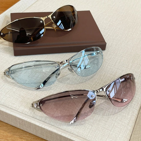 Daring Metal Cat Eye Sunglasses