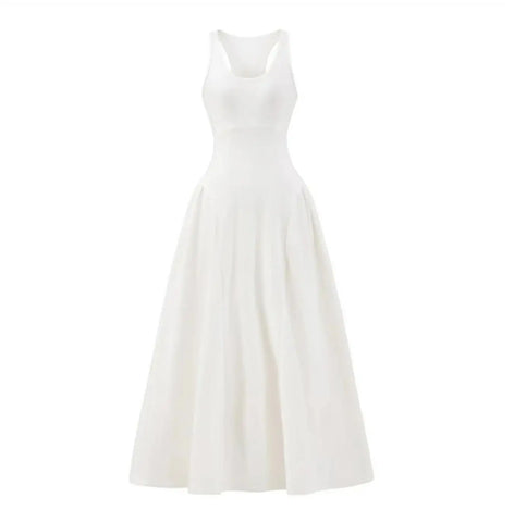 Grounded Ruched Jersey Maxi Dress