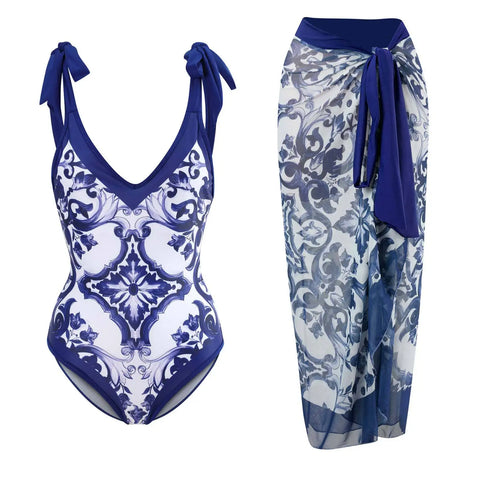 Sovereign Printed Wrap Bikini Set