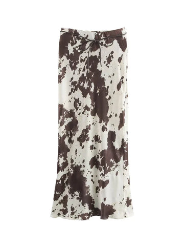 Final Sale Satin Midi Skirt