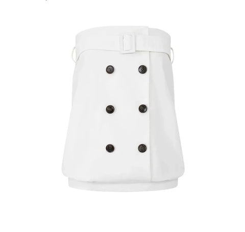 Elegant Double Breasted Belted Vest