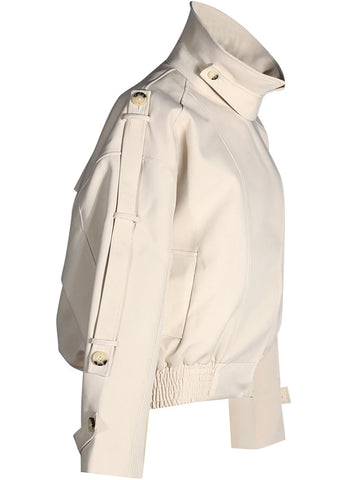Confident Asymmetrical Button Jacket