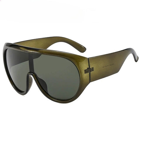 Audacious Oversized Shield Sunglasses