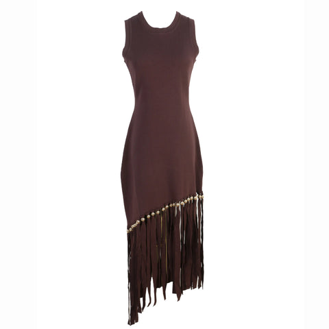 Vivacious Knitted Tassel Maxi Dress