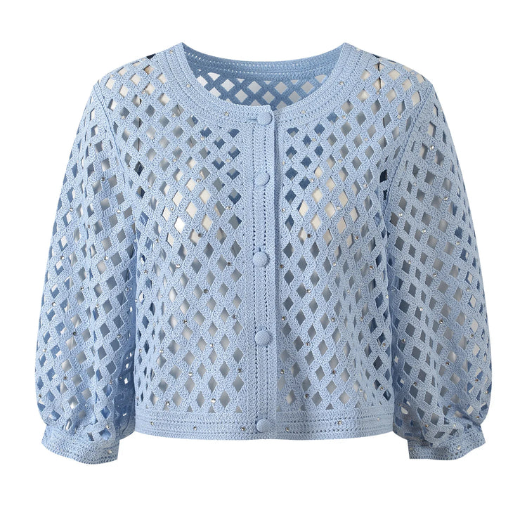 Radiant Beaded Knitted Cardigan