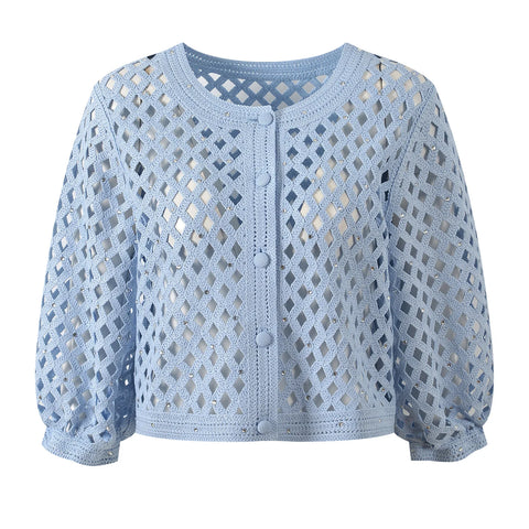 Radiant Beaded Knitted Cardigan