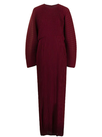 Divine Pleated Hand-Painted Maxi Dress