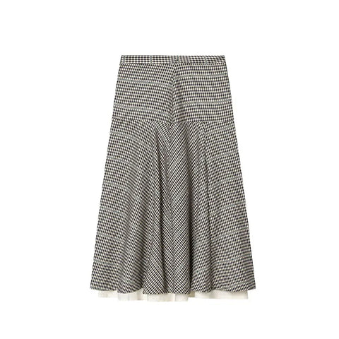 Sovereign Checked Zipper Skirt Set