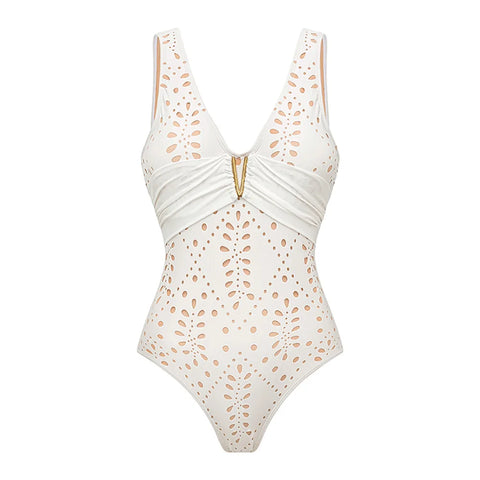 Vibrant Scalloped Floral Print Bikini Set
