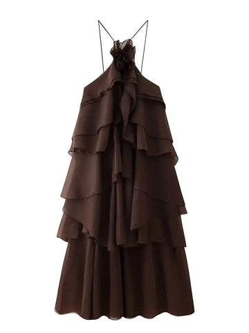 Elegant Tiered Ruffle Dress