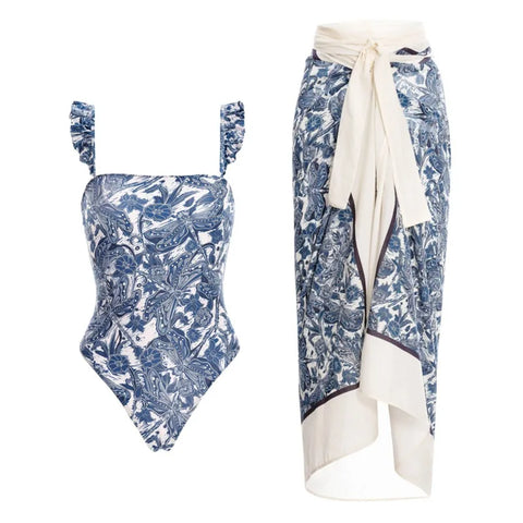 Sovereign Printed Wrap Bikini Set