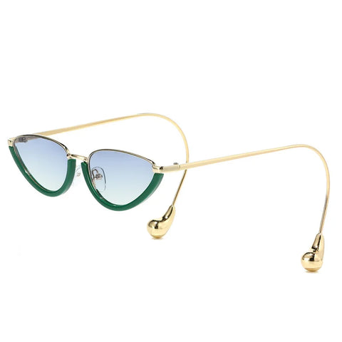 Daring Gold Cat Eye Sunglasses