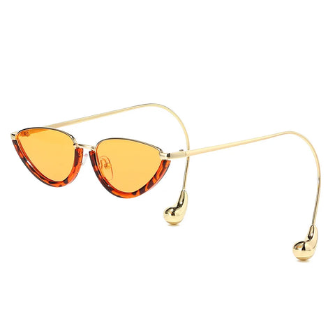 Daring Gold Cat Eye Sunglasses