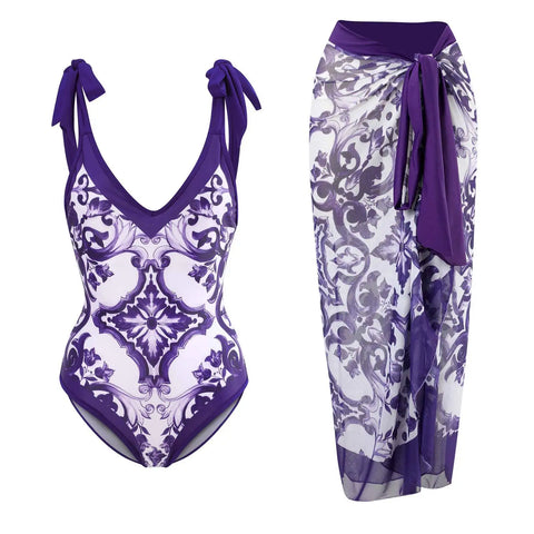 Sovereign Printed Wrap Bikini Set