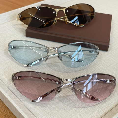 Daring Metal Cat Eye Sunglasses