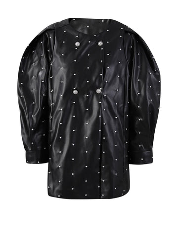 Audacious Dot PU Leather Jacket
