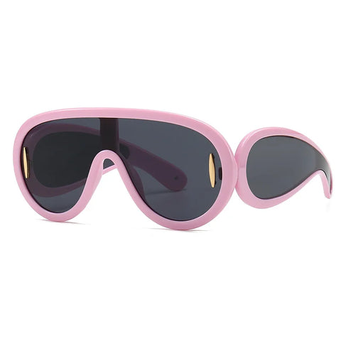 Audacious Oversized Goggle Sunglasses