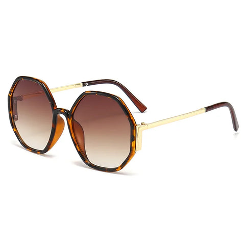 Vibrant Hexagon Gradient Sunglasses