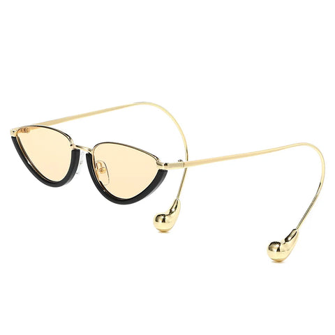Daring Gold Cat Eye Sunglasses