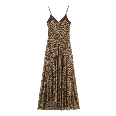 Fierce Leopard Print Maxi Dress