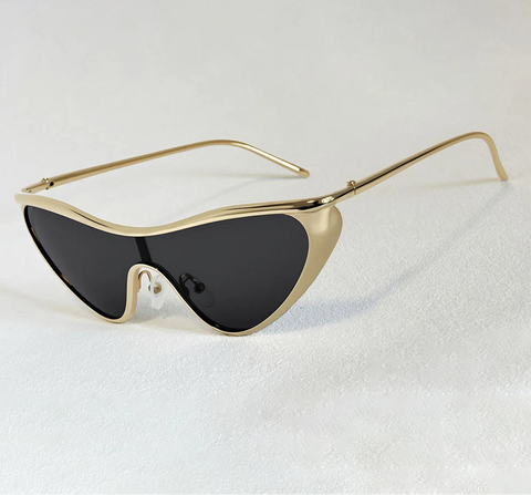 Radiant Gold Cat Eye Sunglasses