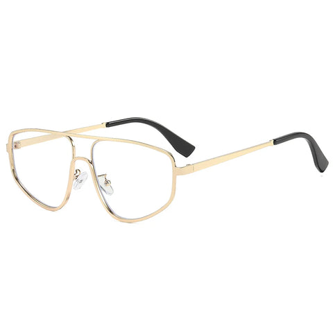 Daring Gold Metal Cat Eye Sunglasses