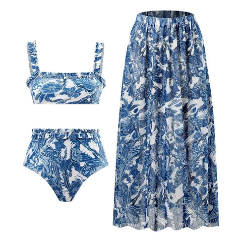 Sovereign Printed Wrap Bikini Set