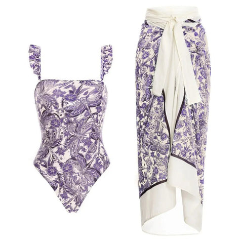 Sovereign Printed Wrap Bikini Set