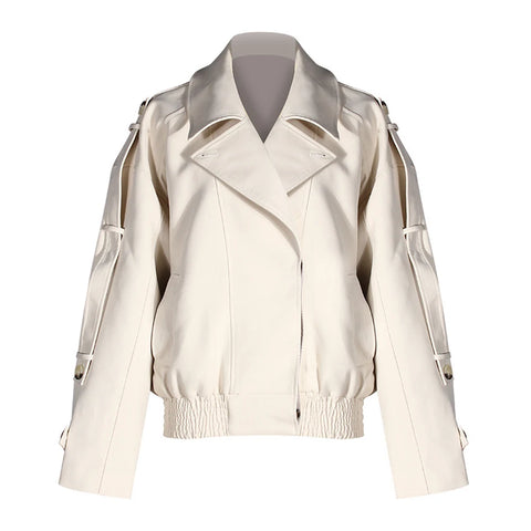 Confident Asymmetrical Button Jacket