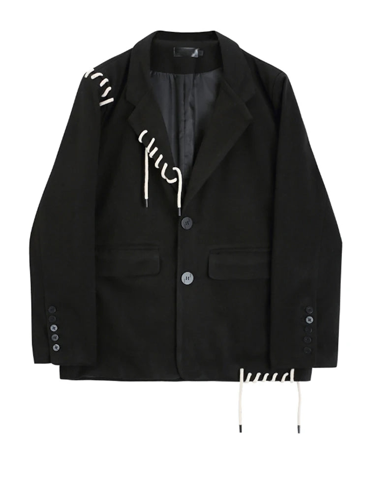 Audacious Drawstring Loose Fit Blazer