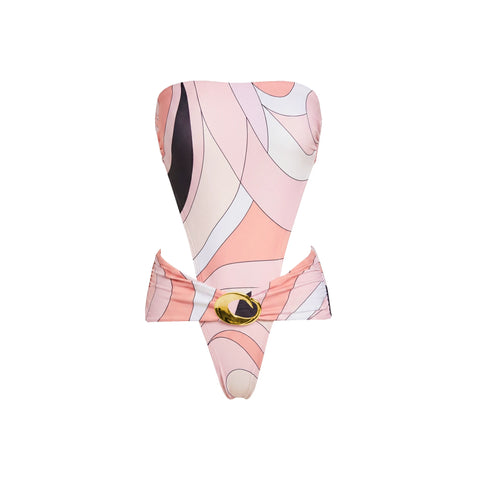 Vivacious Swirl Print Two-Piece Swimsuit