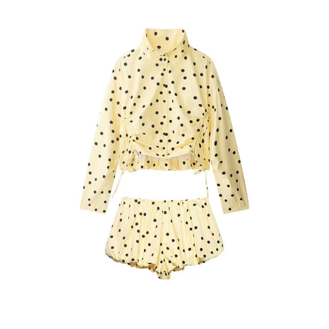 Spirited Polka Dot Short Set