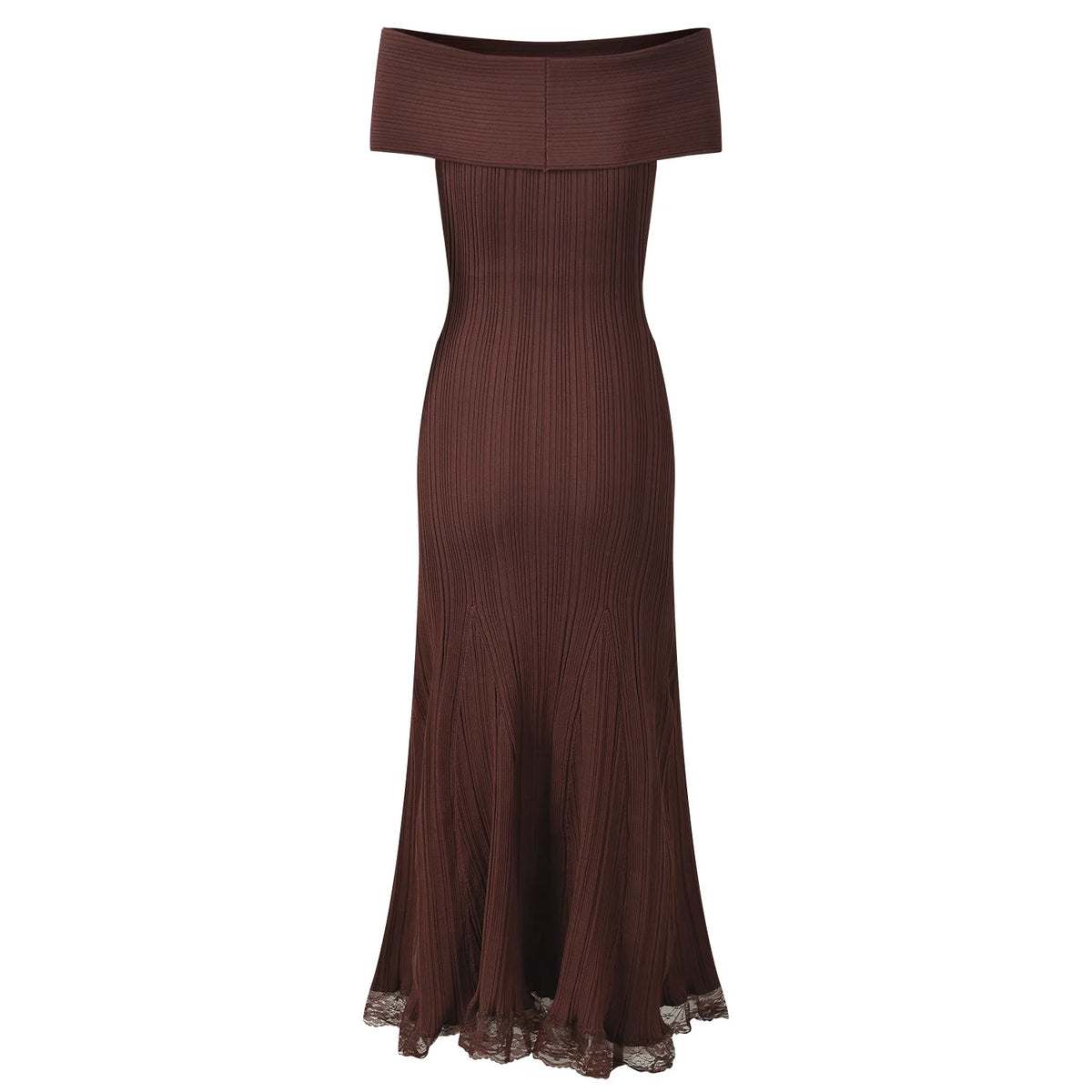 Elegant Knitted Lace Maxi Dress