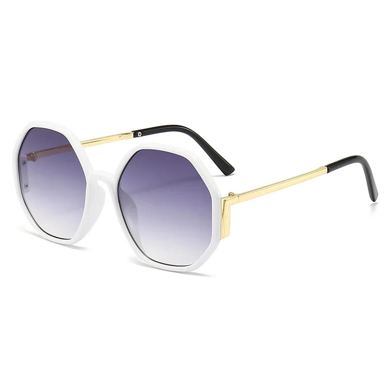 Vibrant Hexagon Gradient Sunglasses