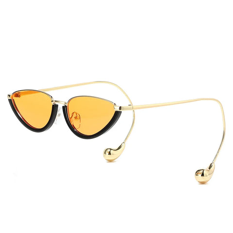 Daring Gold Cat Eye Sunglasses