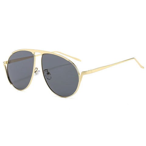 Audacious Gold Metal Pilot Sunglasses