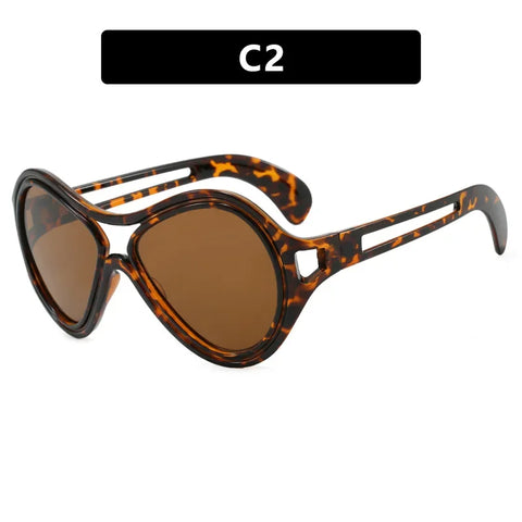 Free Spirit Plastic Oversized Sunglasses